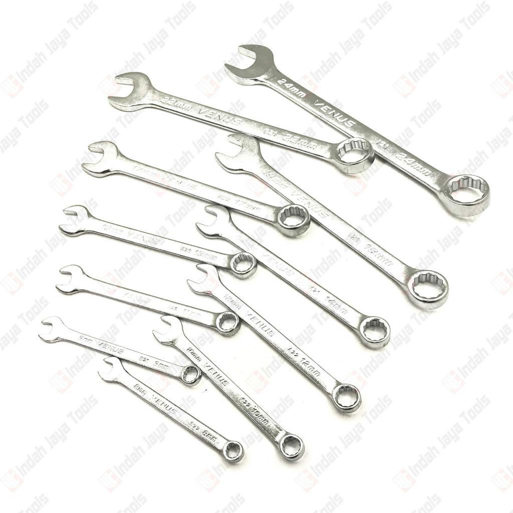 VENUS Kunci Ring Pas Set 11 pcs Combination Wrench Set