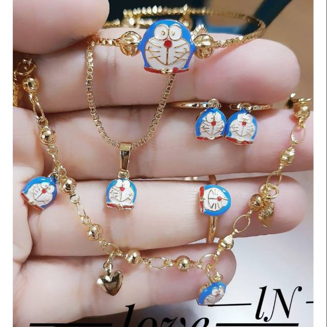 Xuping set perhiasan anak lapis emas 18k 2913h