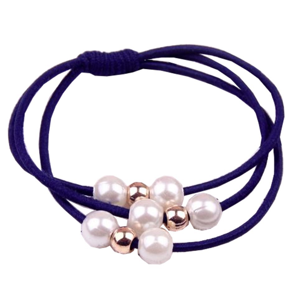 BOS IKAT RAMBUT KOREA IMPORT 1966 IKAT RAMBUT KOREA 5248 IKAT RAMBUT 1PCS IKAT RAMBUT LUCU-NAVY