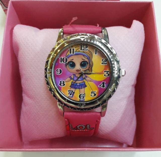 Jam tangan analog motif kartun