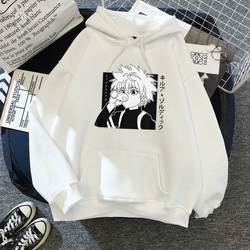 S - XXXXXL(6XL) Hoodie HUNTER X HUNTER BIGSIZE Hoodie Anime Killua zoldyck Jaket Japanese Hunter