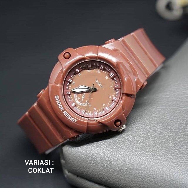 ✅COD Jam Tangan Wanita Pria watch Kerat warna 7 ready SPORT RUBBER IMPORT WATCH