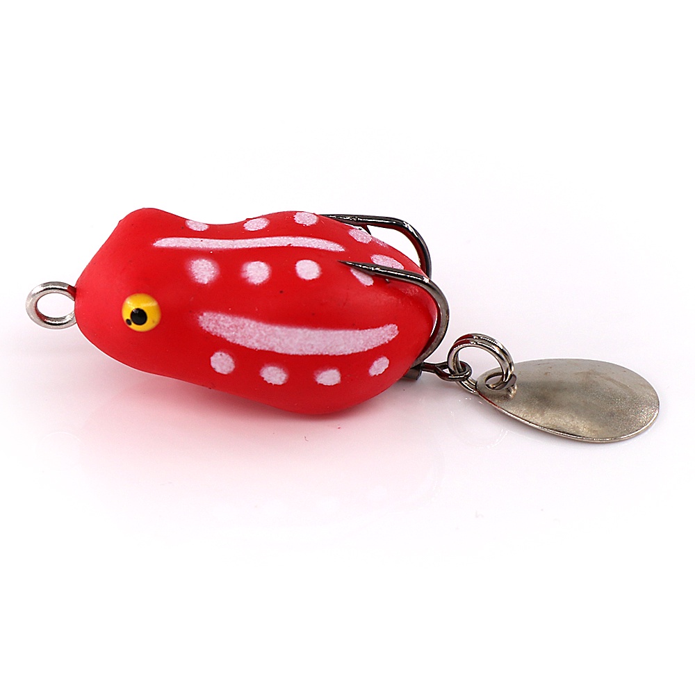 Umpan Casting 3cm/3.2g Soft Frog Lure Umpan Katak Casting Umpan Pancing Floating Bait 3D Eyes soft frog killer Top Water Fishing Lure With Sequins Umpan Ikan