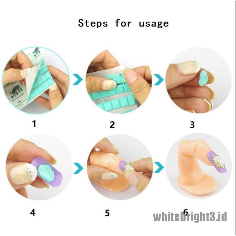 &lt; White3 &gt; 30 Tip / Set Lem Clay Multifungsi Untuk Nail Art / Manicure