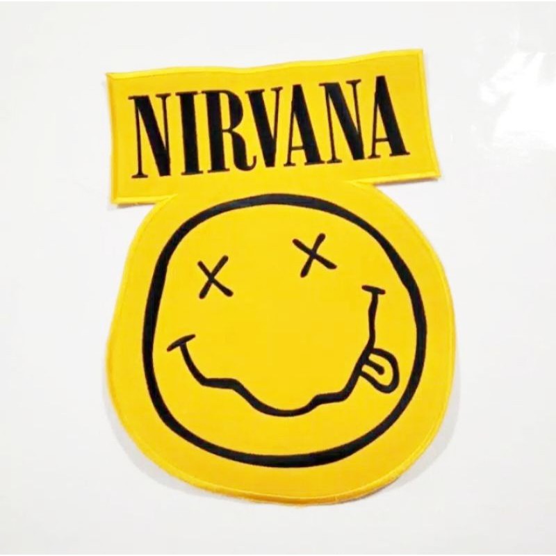 patch bordiran Nirvana emblem jaket besar keren
