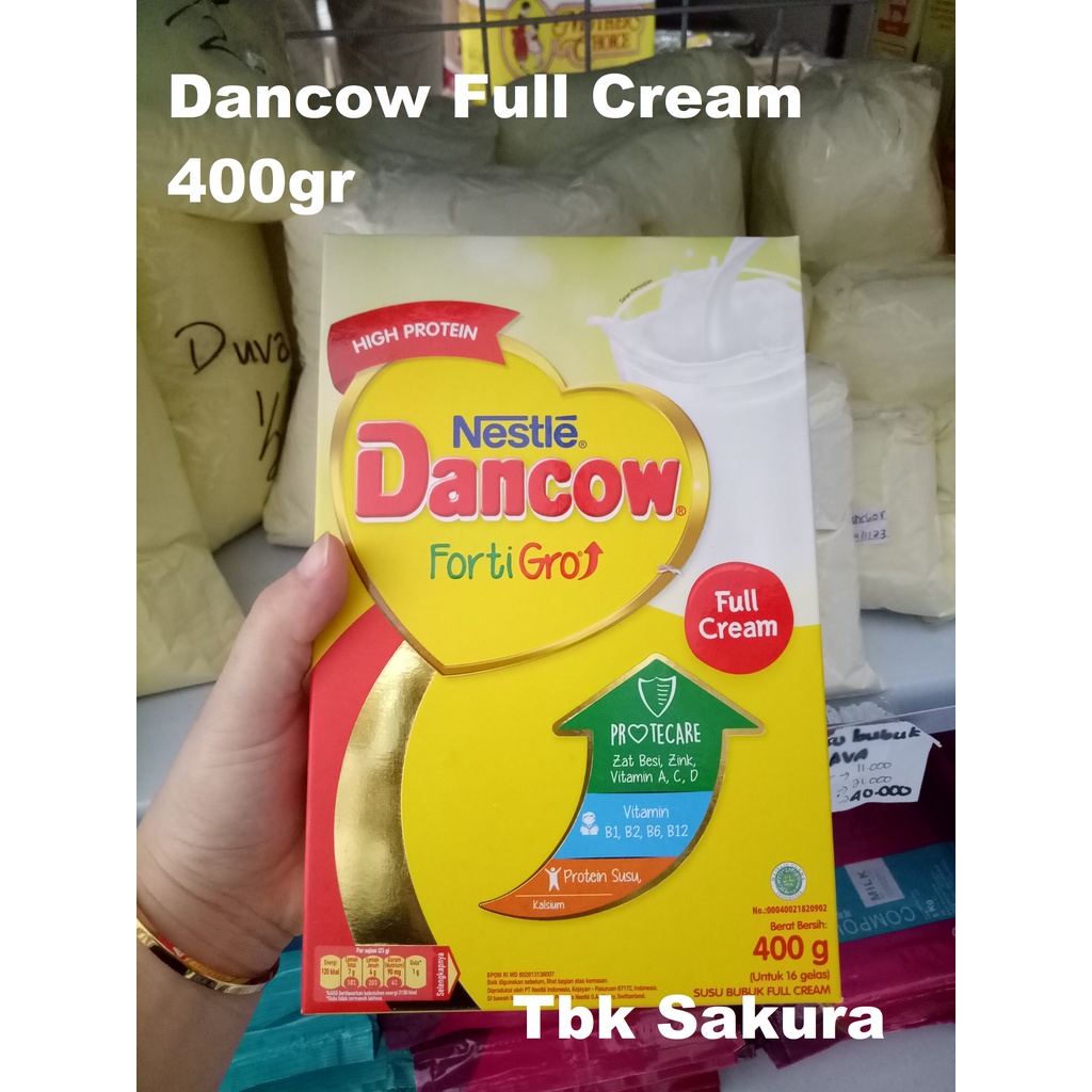 

Susu Bubuk Dancow Full Cream 390gr (Sedang)