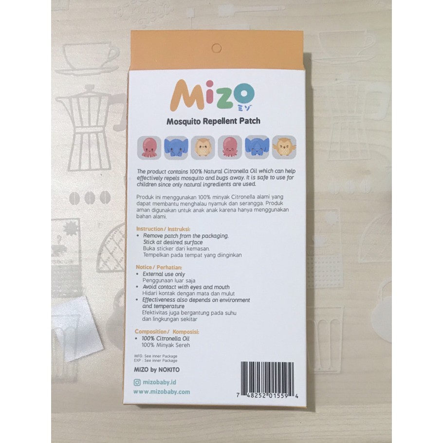 MIZO - Mosquito Repellent Patch (Sticker Anti Nyamuk)