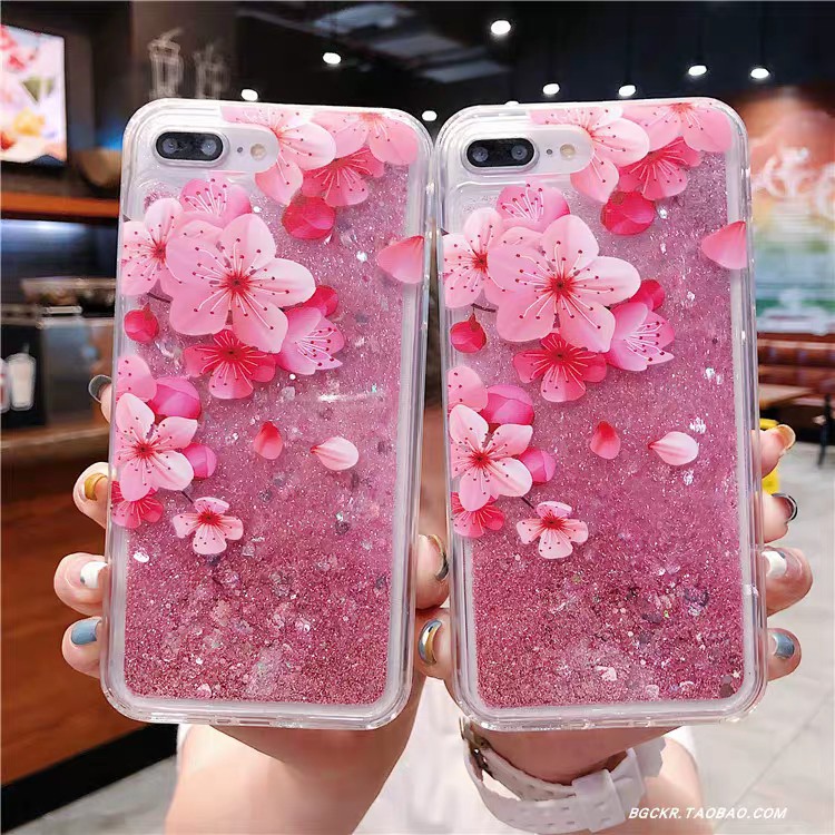 CASE HP IPHONE 6+ 6S PLUS CASING GLITTER BUNGA