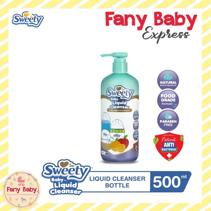 SWEETY BABY LIQUID CLEANSER BOTTLE NIPPLE (ALL UKURAN)