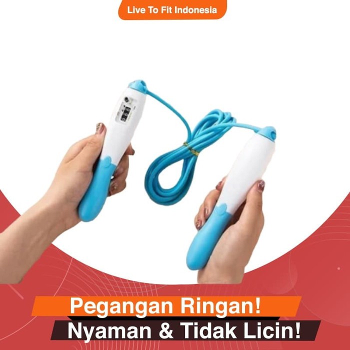 Tali Skipping Lompat Tali Ada Hitungan Jump Rope With Counter YIDCIN