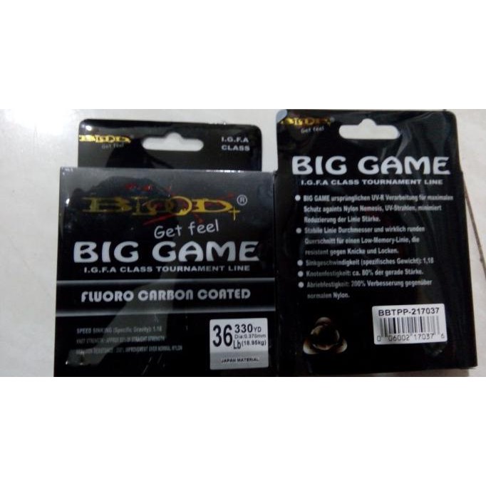 TERMURAH SENAR BLOOD BIG GAME FLUROCARBON 29LB SAMPAI 41 LB MURAH