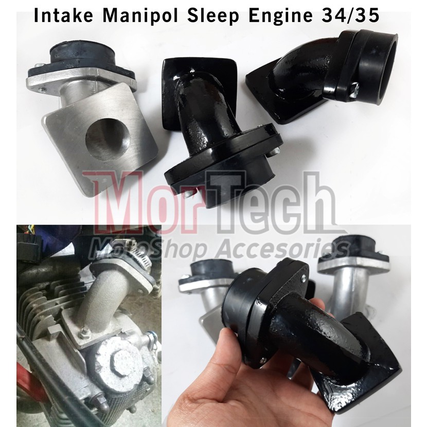 Intek Intake Manipol Sleep Engine PWK 34/35mm Kotak Leher Angsa Jupiter Z Vega Supra Intex Balap