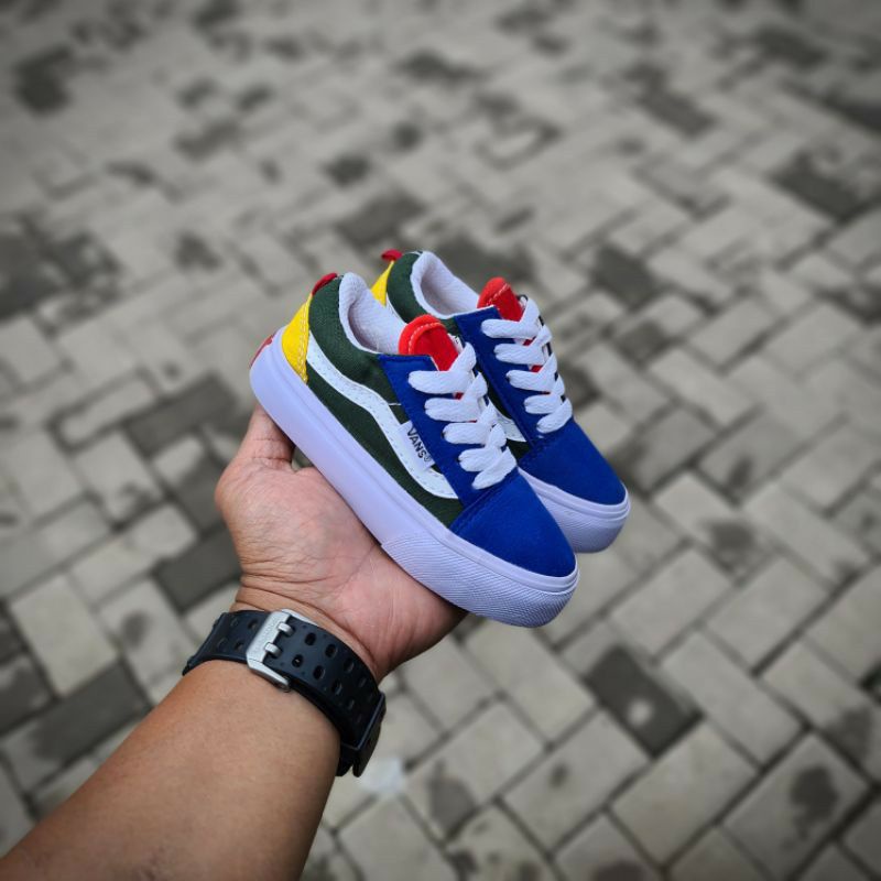 Sepatu sneaker anak laki laki dan sepatu anak perempuan sepatu vans anak motif mario premium vietnam