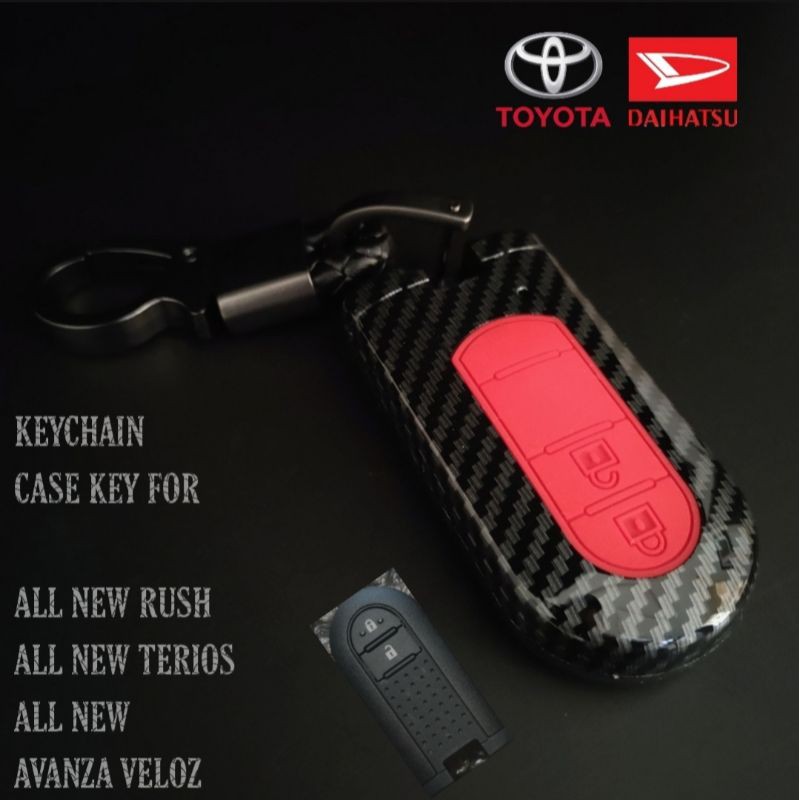 Gantungan kunci sarung case remote keyless mobil daihatsu all new terios