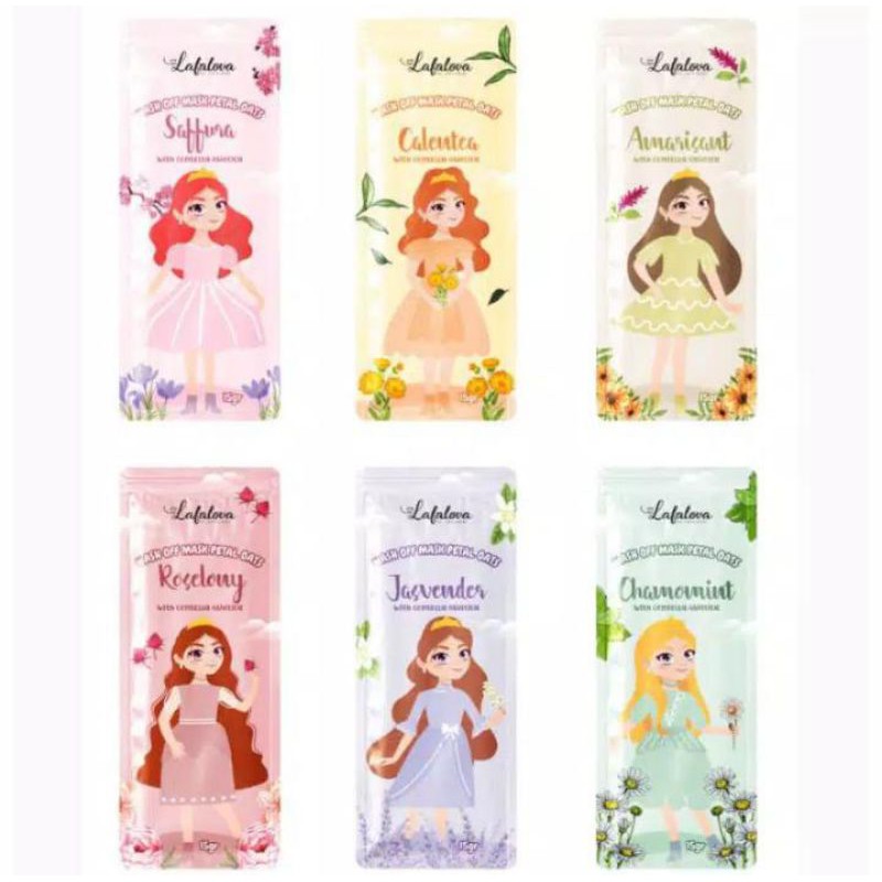 Masker Organik Petals Oats Premium By LAFALOVA [Open Reseller]