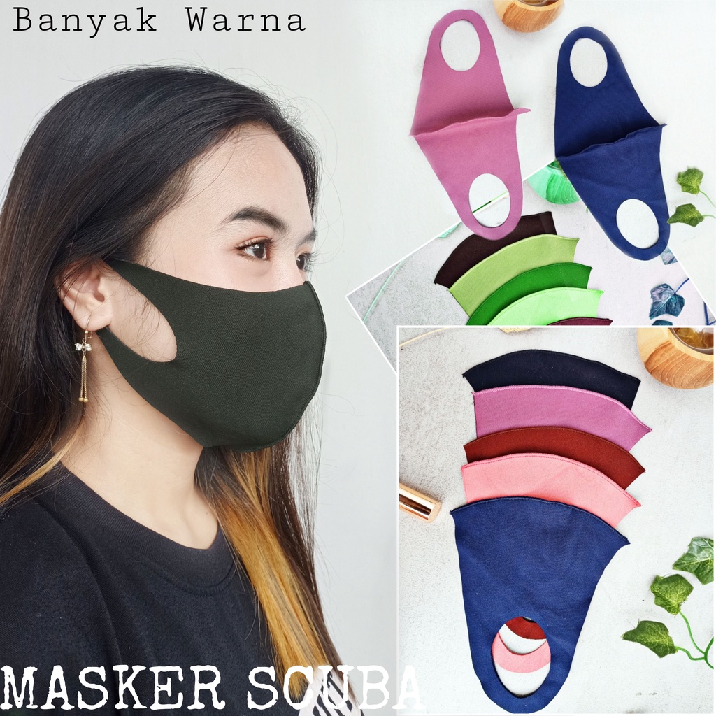 IZANY Masker Kain Non medis Scuba Dewasa / Anak  Gramasi 250 - 285 gram