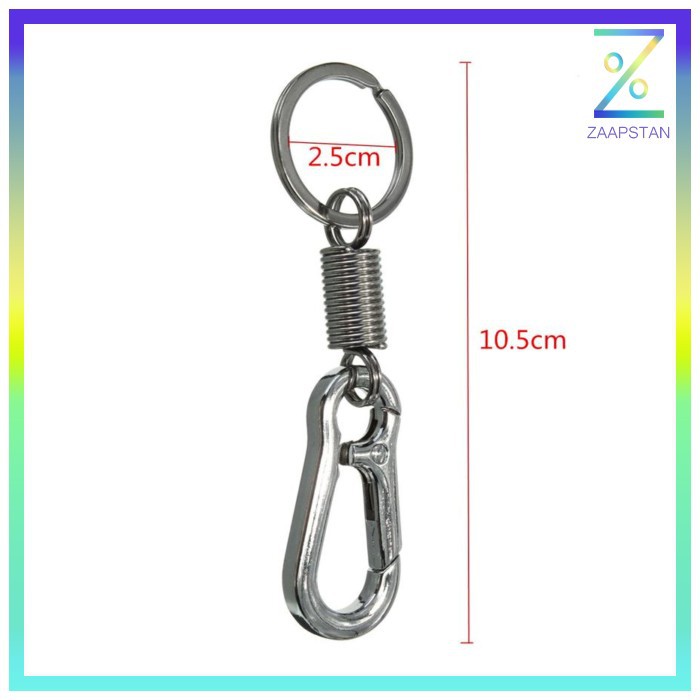 Ourpgone Karabiner dengan Per Stainless Steel - LC-1118-6 - Silver