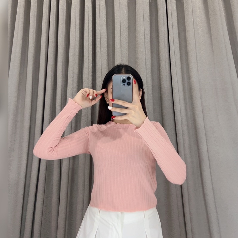 Jen Long sleeve top | Knit long sleeve | Atasan rajut lengan panjang