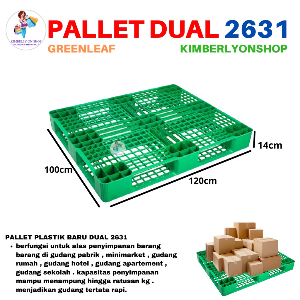 Pallet Dual Industri 2631 Green Leaf