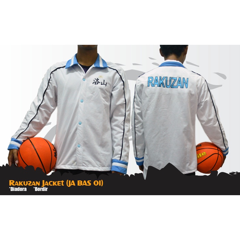 Rakuzan Jaket Anime Kuroko No Basket Cosplay Jacket Putih JA BAS 01