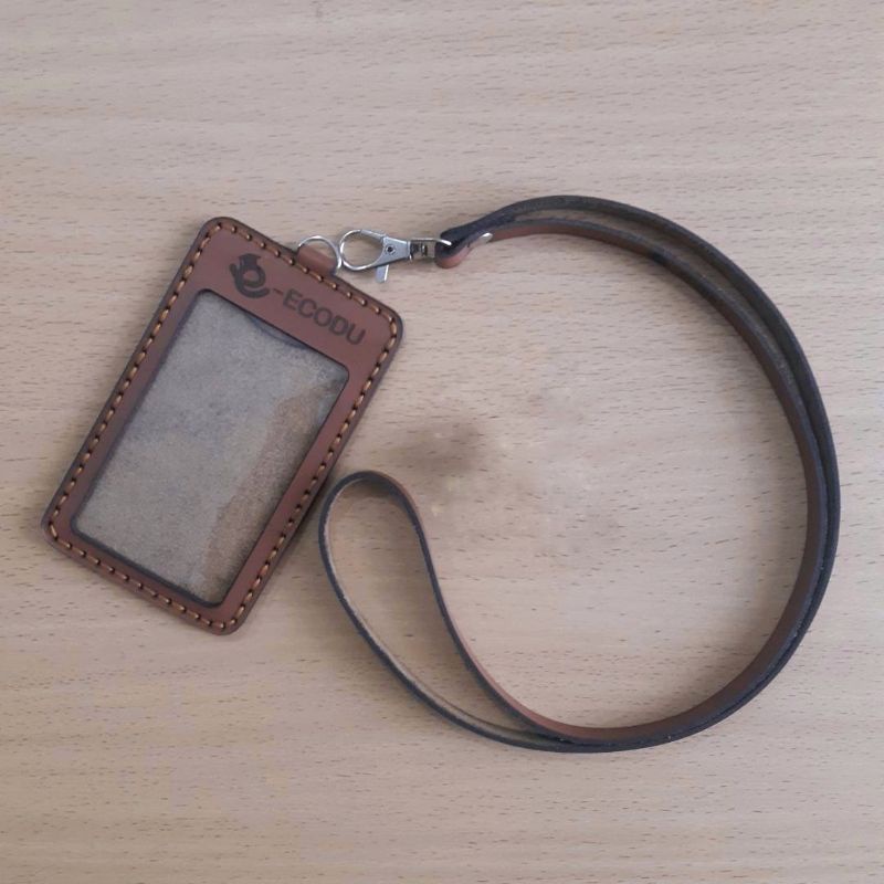 

KBL Medan Id Card Holder Kulit Original Logo Costome Perusahaan