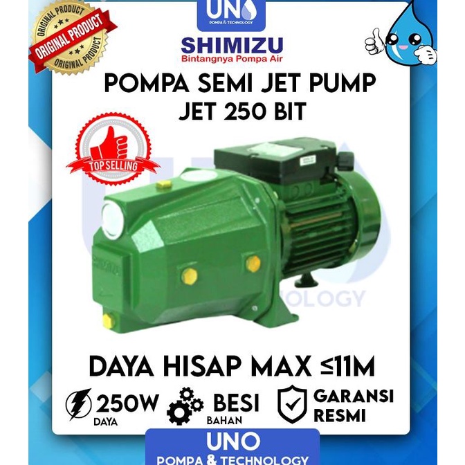 Pompa Air Shimizu Semi Jet 250 BIT