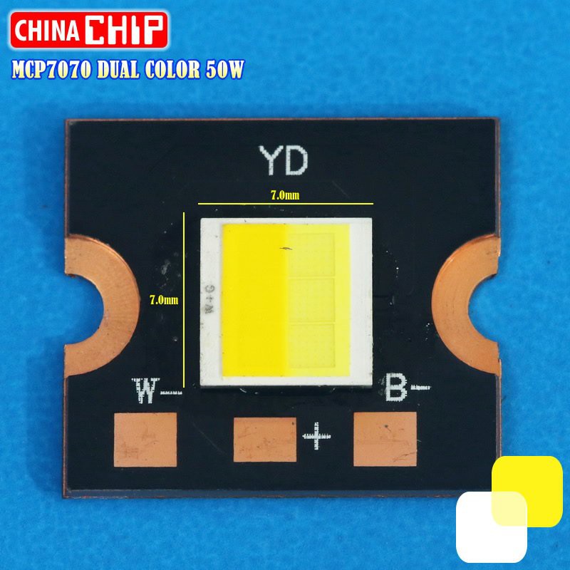 Led MCP7070 2X25W 50W GOLD WHITE EMITER LED GT PROJIE DAKAR BILED 11 VOLT