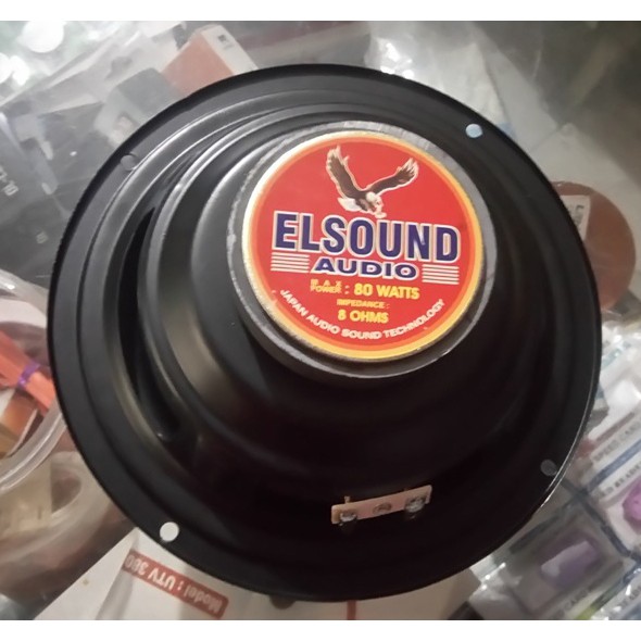 SPEAKER PROFESSIONAL ELSOUND WOOFER 80W 6INCH 8 OHM JAPAN TECHNOLOGY