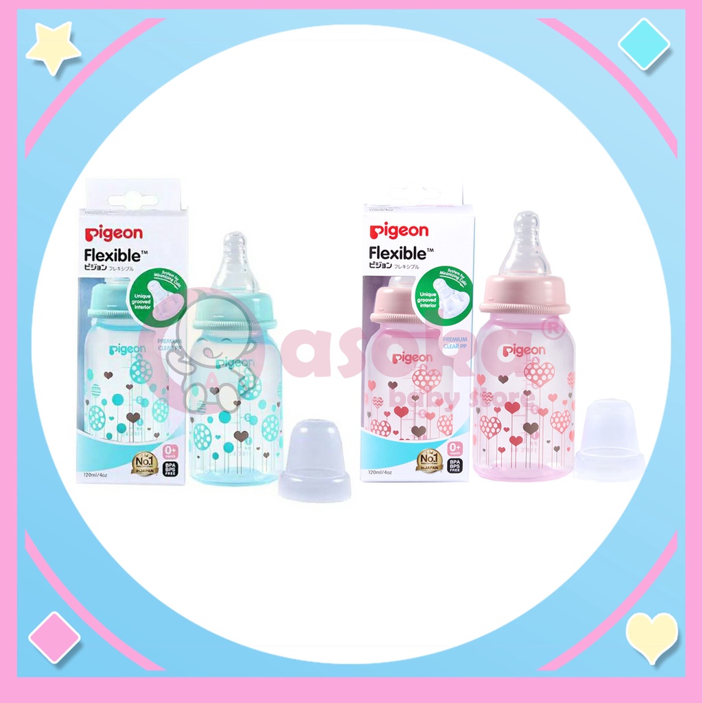 Pigeon Botol PP Clear Botol Susu 120ml ASOKA