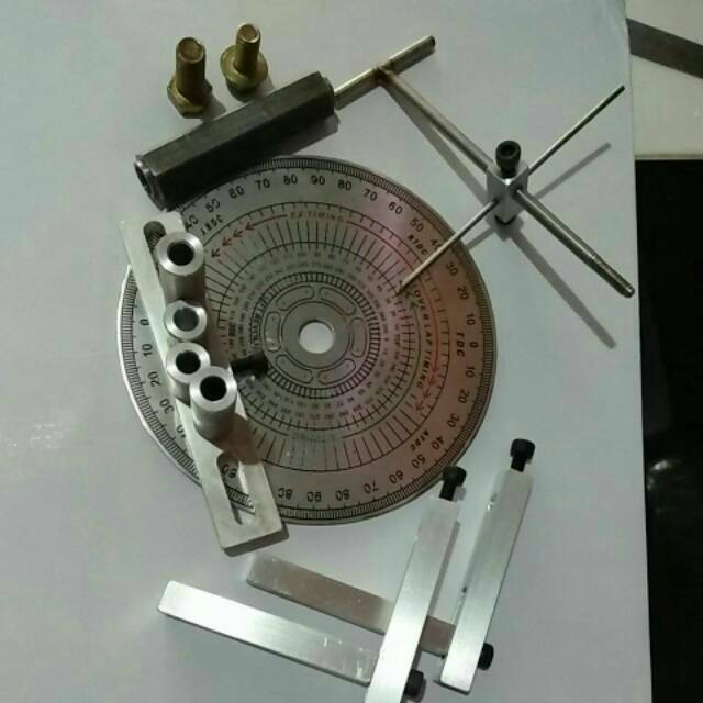 BUSUR SET DIALSET  busur derajat set komplit dg top piston tanpa dial indikator