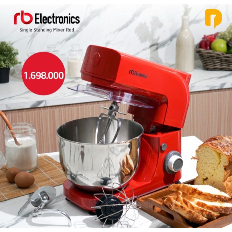 RB Electronics Mixer - Standing Mixer - Mixer Berdiri Set - Mixer Warna Merah