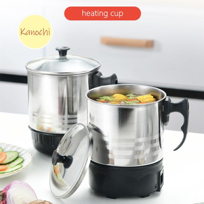 Electric Heating Cup 11 cm Mug listrik Gelas Masak Teko Elektrik SILVER