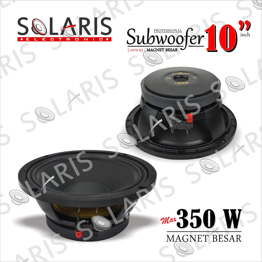 Subwoofer 10 Inch Magnet Besar 350 Watt Rms Crimson L1070 63 Shopee Indonesia