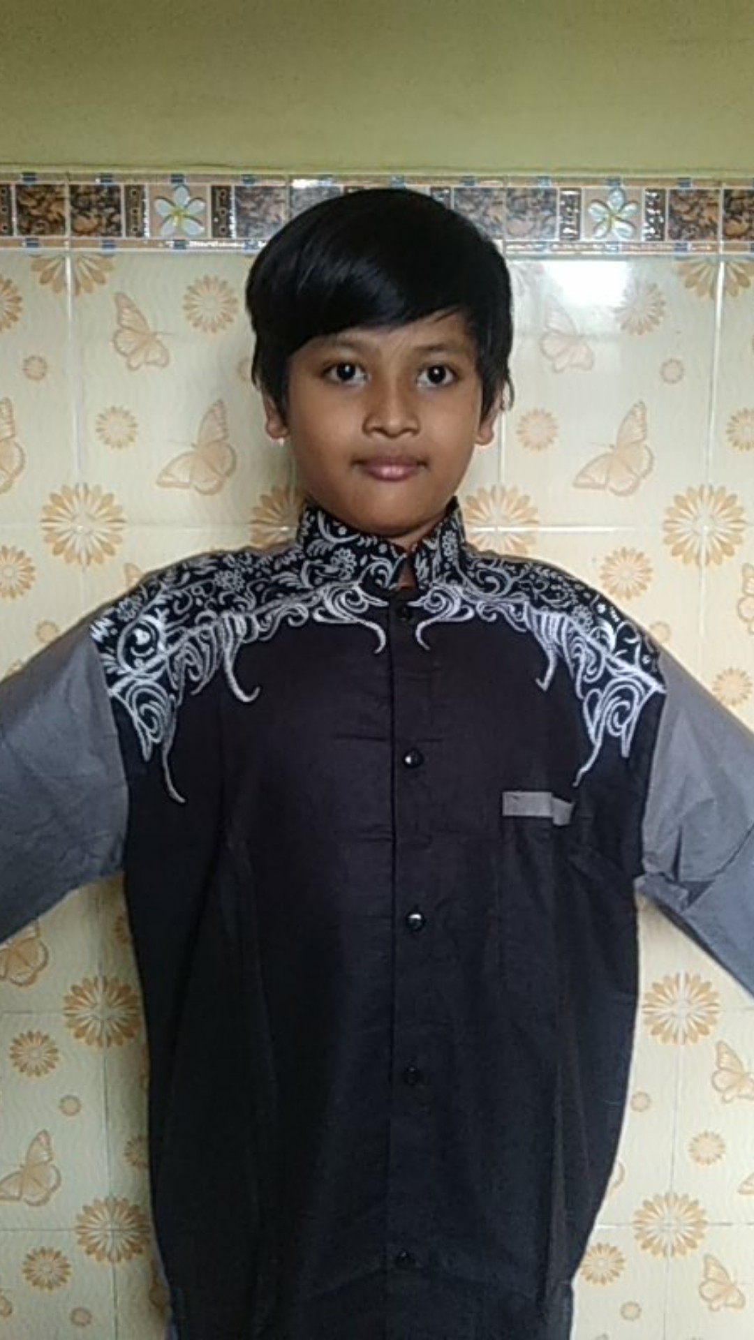 Kemeja Batik Pria Lengan Pendek Size M L Xl Xxl Bswart Batik Hrb026 Kenongo Hem Panjang Padi