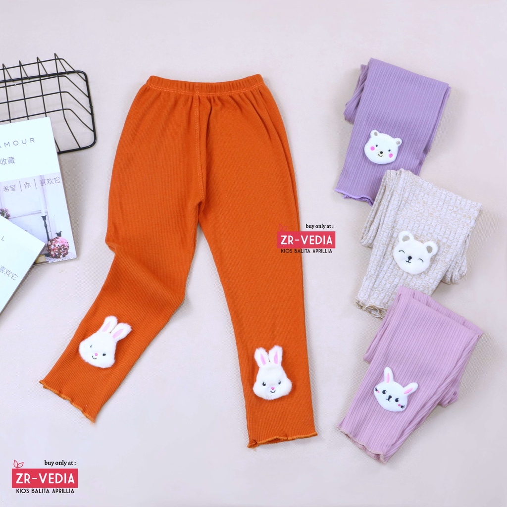 [IMPORT] Legging Dahyun uk Bayi 3-12 Bulan / Cotton Rib Celana Panjang Premium Anak Perempuan Balita Leging Baby Polos Knit Import kiosbalitaaprillia