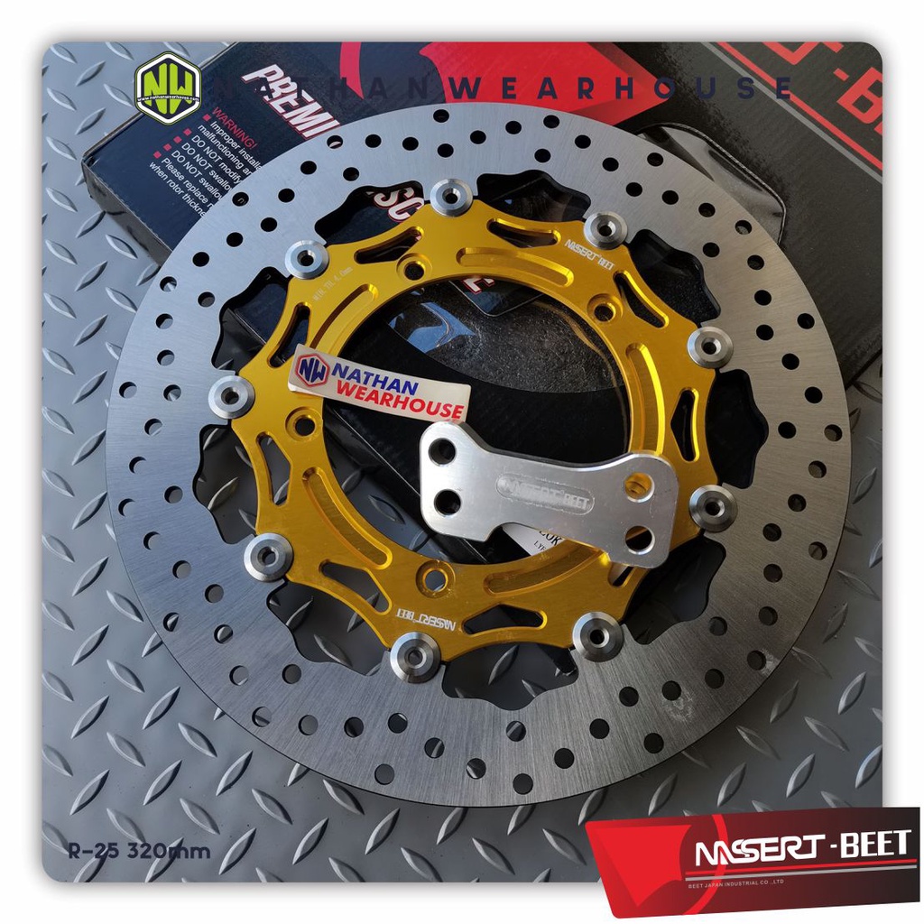 Discbrake Piringan Cakram Depan Yamaha R25 R 25 MT25 CNC Floating 320mm NB-08
