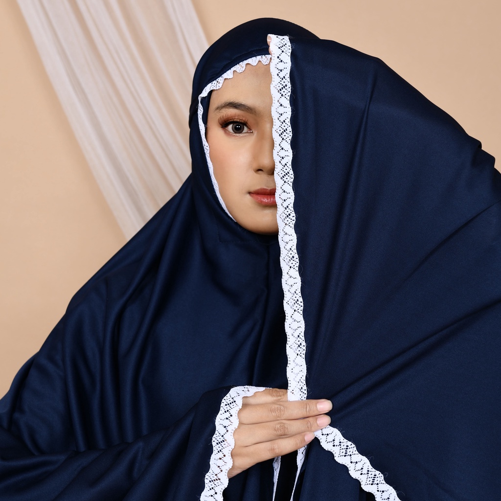 RAF MOSLEM Mukena Mukenah Traveling Amplop Wanita Renda Dewasa Jumbo Murah Premium Terbaru 2023