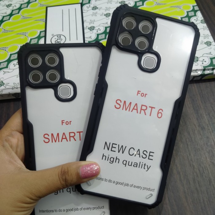 S/P- CASING COVER CASE CASE SMART 5 SMART 6 CASE ARMOR SHOCKPROOF INFINIX SMART 6 SMART 5 - infinix smart 5