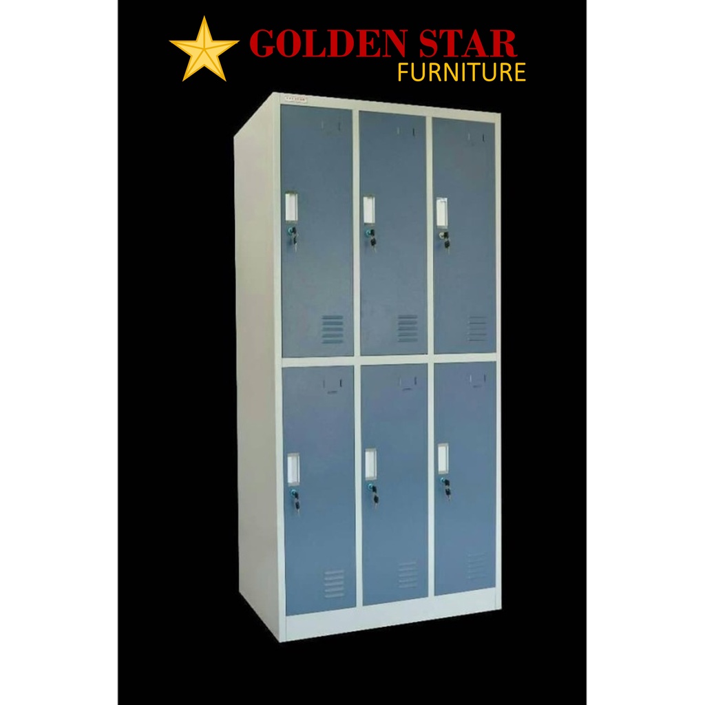 Lemari Locker loker 6 pintu Besi Star / informa Import