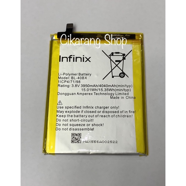 Baterai INFINIX Note 2 / BL40BX / X600