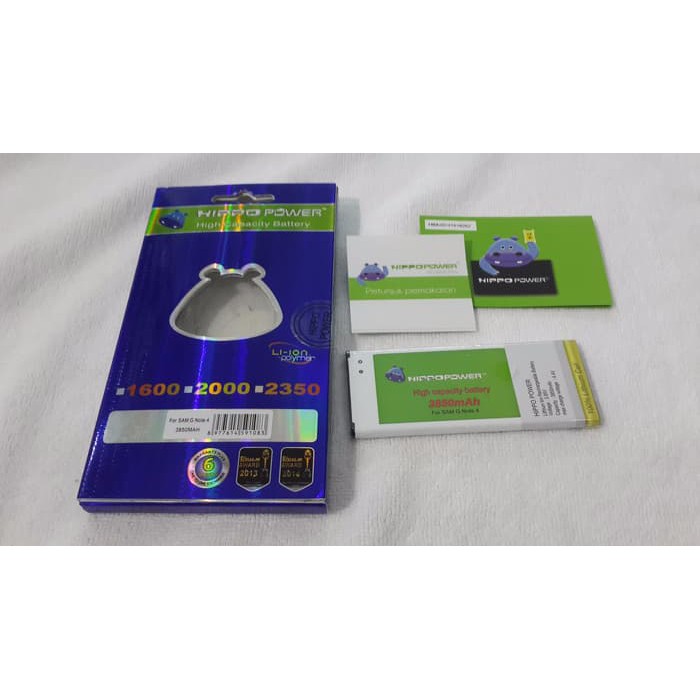 Hippo Baterai Samsung - Note 4 3850 MAH
