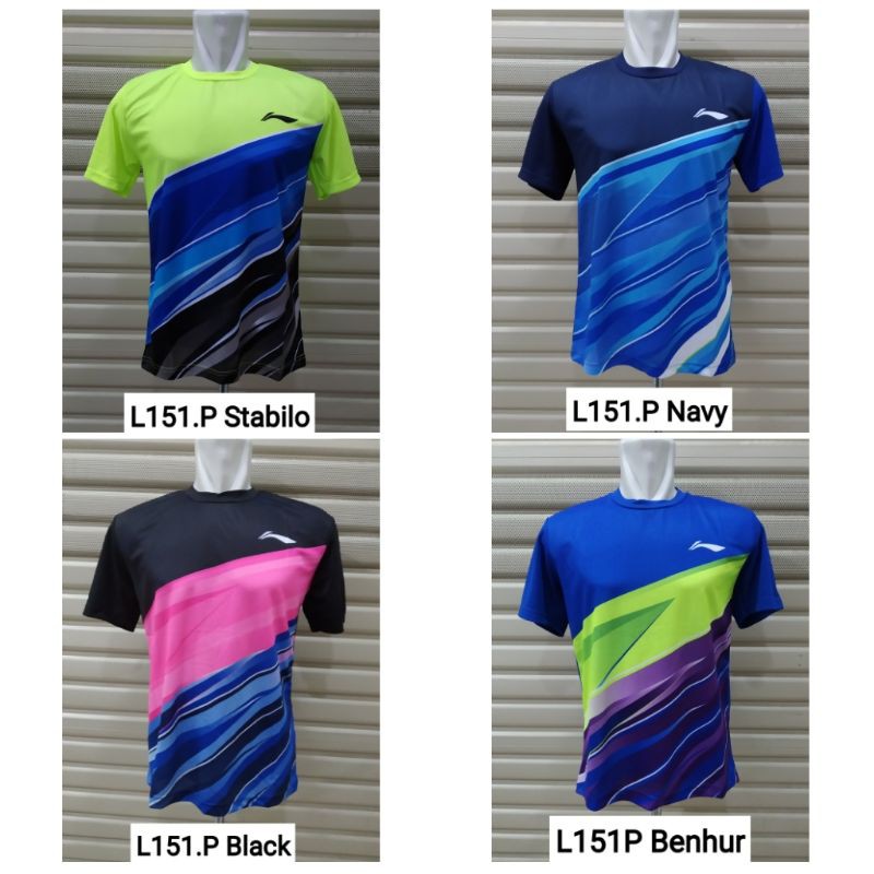 Baju Badminton / Kaos Bulutangkis L151 Polos