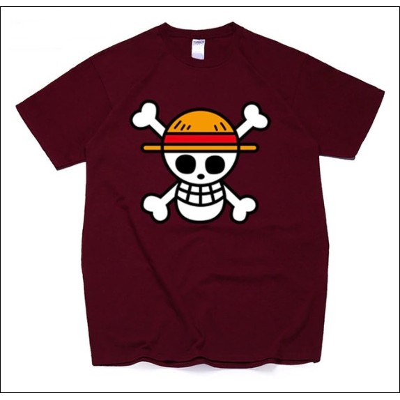 Kaos Pria ONE PIECE BIG SIZE Lengan Pendek Cotton Combed 100% M L XL XXL XXXL XXXXL XXXXXL