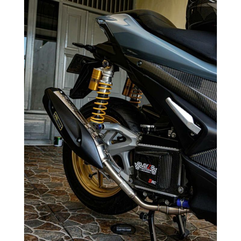 Knalpot ROB1 RCB1 Original Aerox Power Boom Aerox Old  type V Stainlees original racing jogja Aerox 