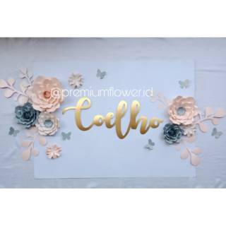 Paper flower bunga  kertas  dekorasi dinding backdrop  