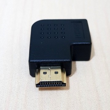 SKU-1021 KONEKTOR CONNECTOR GENDER HDMI MALE FEMALE FLAT 90 DERAJAT