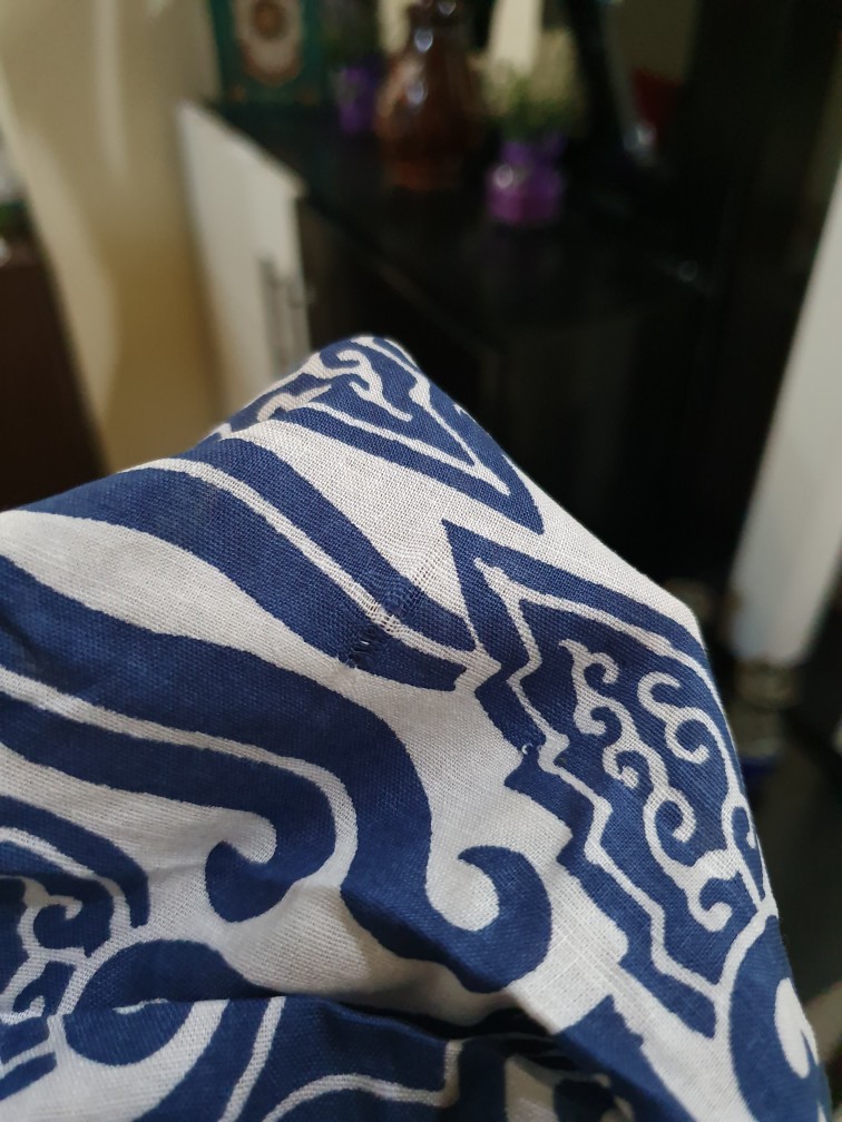 Tunic Marshanda Lawasan Biru Tunic Jumbo Tunik Jumbo Tunik Batik Jumbo Xxl Seragam Batik Kerja