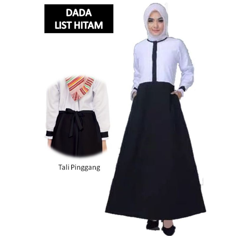 GAMIS PNS HITAM PUTIH (S.M.L.XL) SERAGAM KERJA/DINAS/PNS/GURU