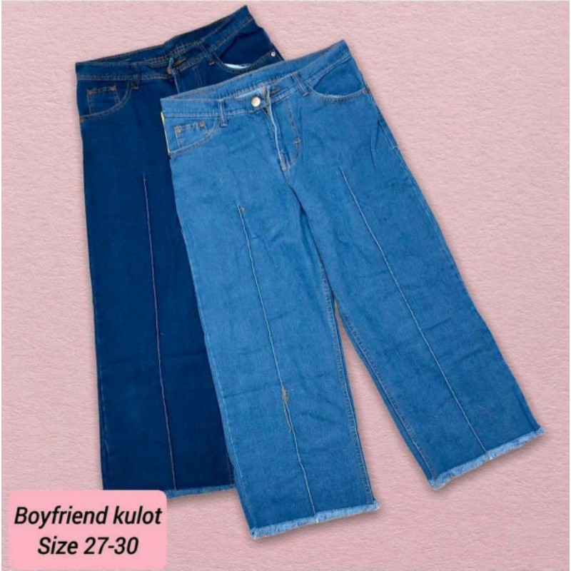 Boyfriend Jeans Culottes Premium