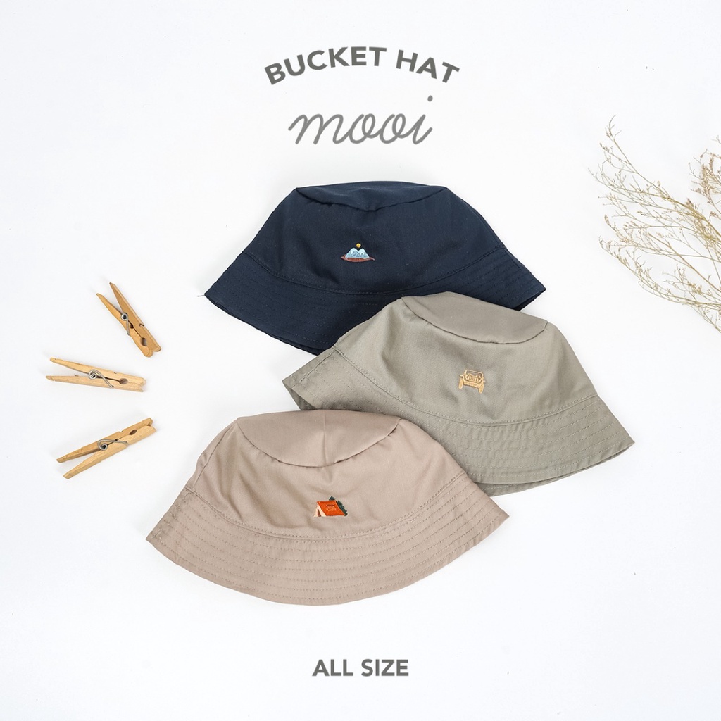 PROMO 7.7 PROMO LEBARAN MURAH MOOI BUCKET HAT TOPI ANAK BUCKET BORDIR MOOI FASHION TOPI ANAK